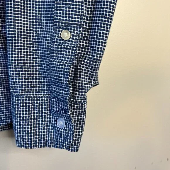 HOLLISTER Men’s Oxford Shirt Plaid Stretch Size Small - Picture 6 of 6